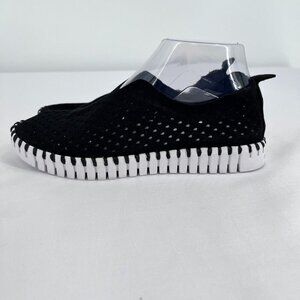 Ilse Jacobsen Tulip 139 Textile Women's Loafer Shoes Size 36 US 8 in Black
